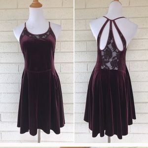 Free People Dark Maroon Dress